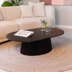 Ovale Salontafel Olav Mangohout, 120 x 70cm
