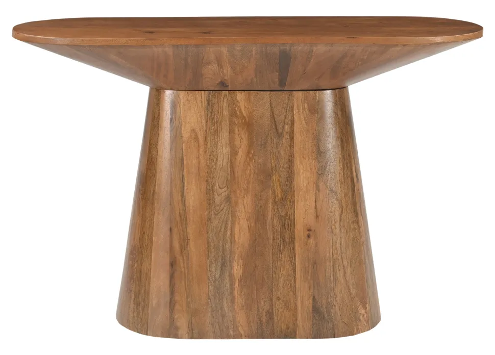 Ovale Sidetable Elicia Mangohout, 120cm