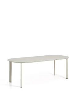 Ovale Tuintafel Erice kleur Ecru