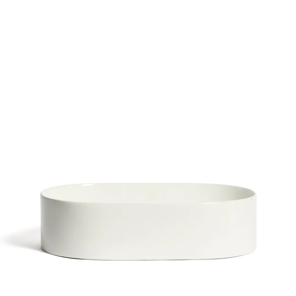 Ovale Waskom Ovara Keramiek, 50 x 31cm