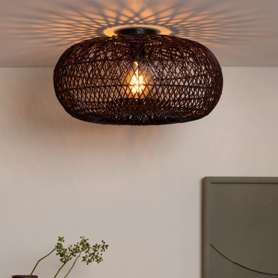 Plafondlamp Arizona Bamboe, 50cm