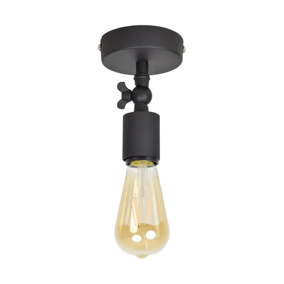 Plafondlamp Bulby, kleur Vintage Black