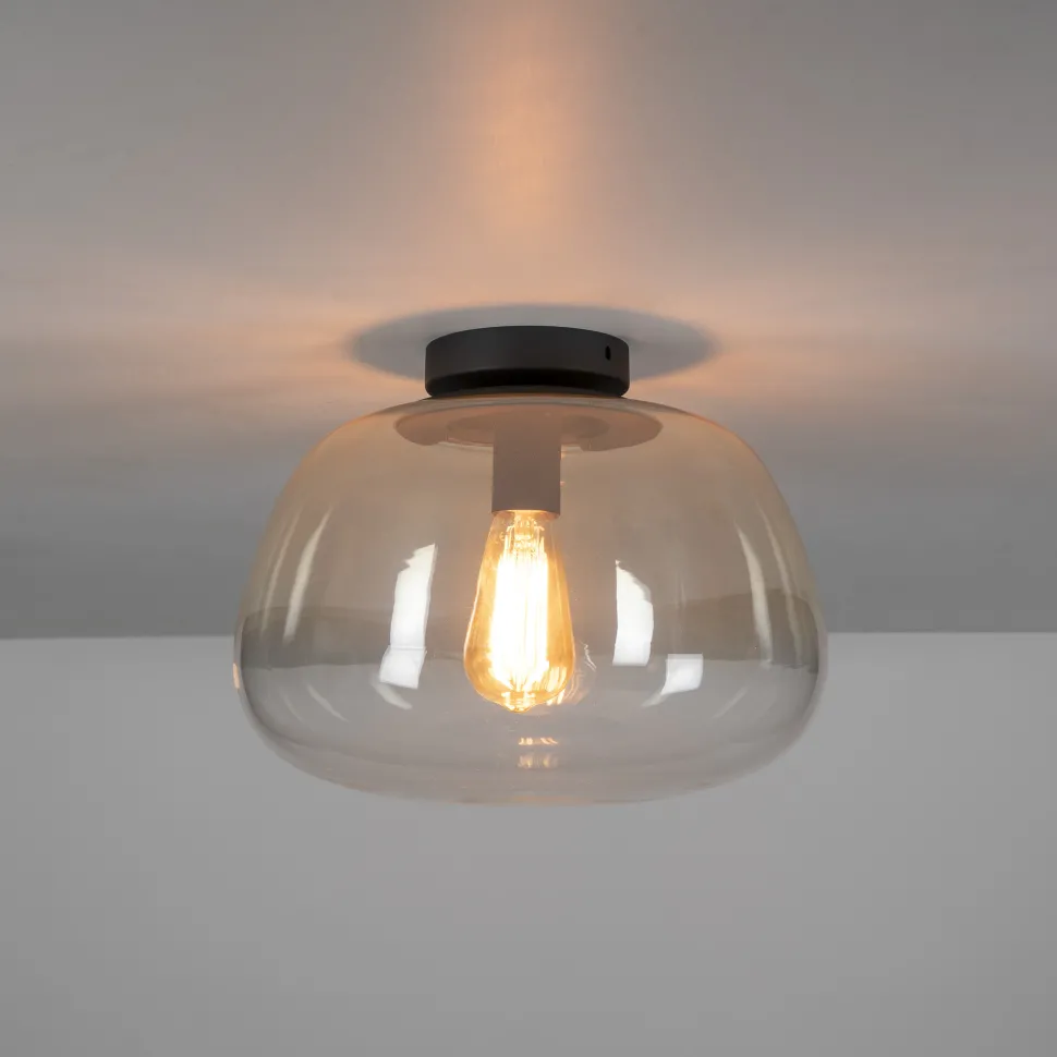 Plafondlamp Jarrod Glas, 36cm