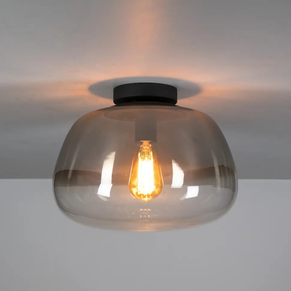 Plafondlamp Jarrod Glas, 36cm