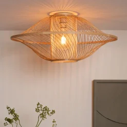 Plafondlamp Maui Bamboe, kleur Naturel