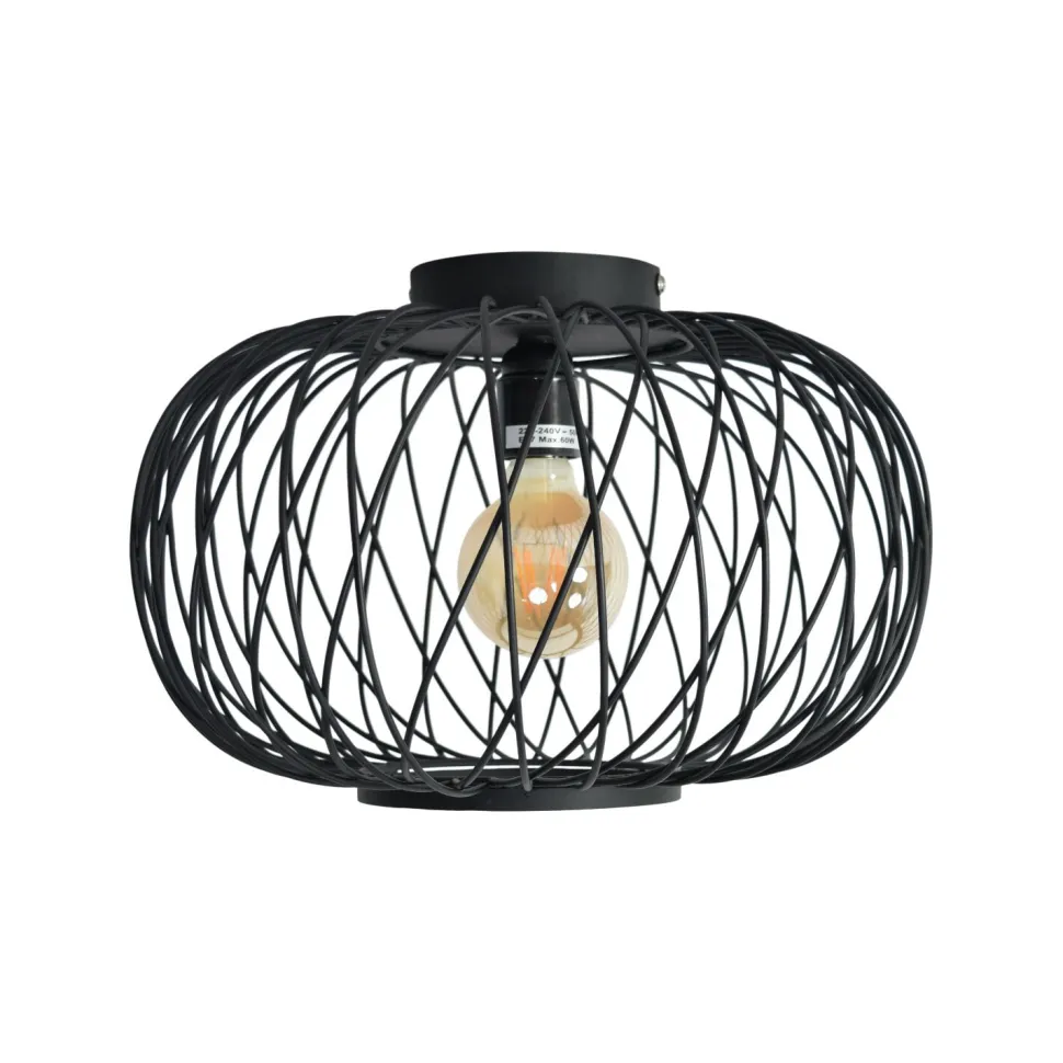 Plafondlamp Twist Ø37cm, kleur Zwart
