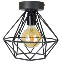 Plafondlamp Wire Ø22cm, kleur Vintage Black