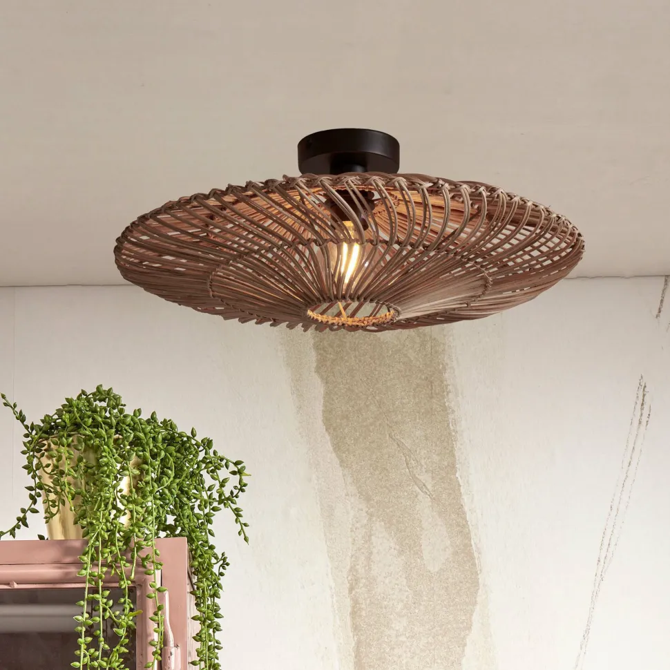 Plafondlamp Zanzibar Rotan, 55cm