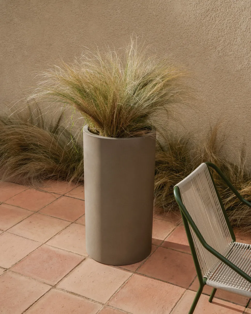 Plantenpot Aiguablava kleur Grijs