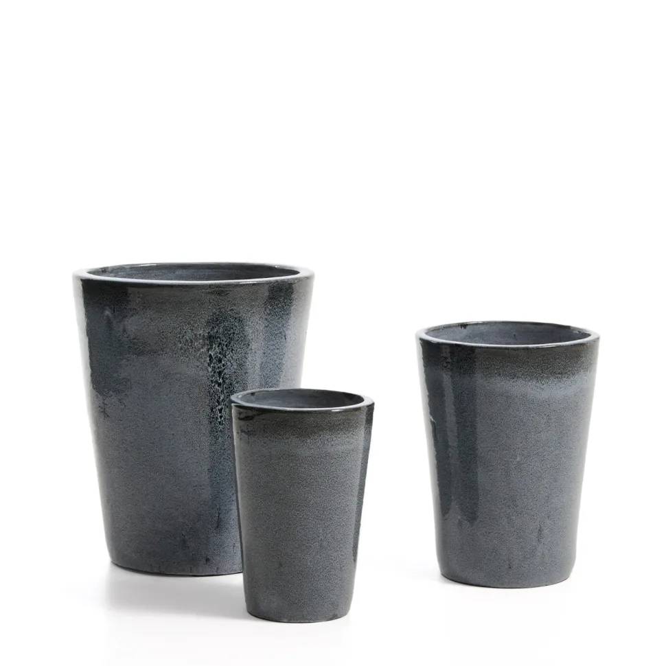 Plantenpot Rotja Set van 3 stuks, Terracotta