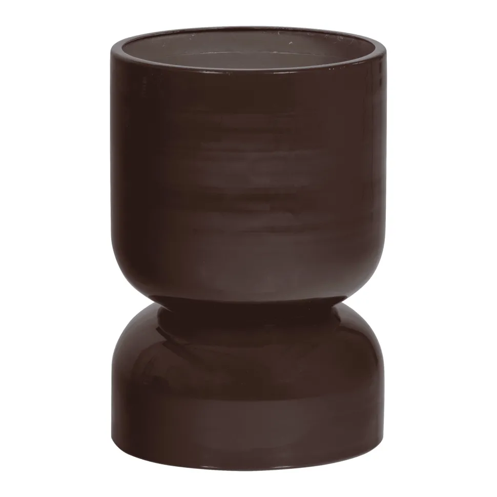 Plantenpot Toval Ø28cm, kleur Paars/Bruin