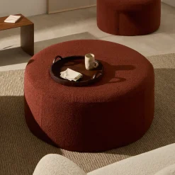 Poef Kaeli Bouclé, 90cm