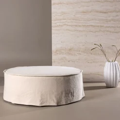 Poef Lehi Linnen, 100cm