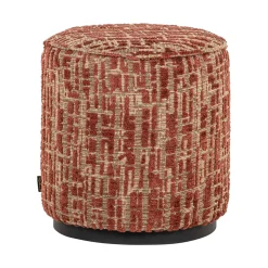 Poef Lexie Geweven stof, 45cm
