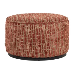 Poef Lexie Geweven stof, 70cm