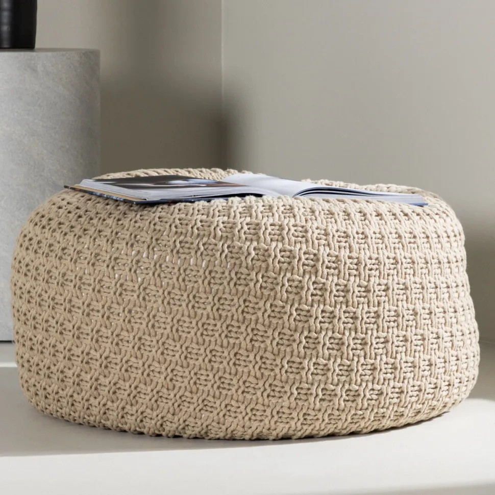 Poef Montario kleur Beige