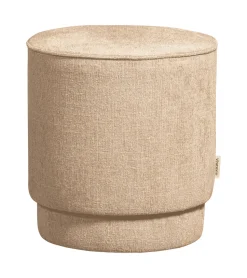 Poef Pearl Chenille, 40cm, kleur Naturel