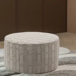 Poef Sarli 36cm hoog, Chenille