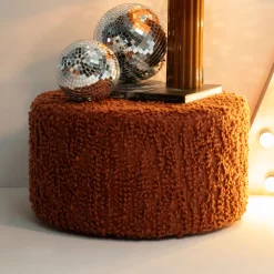 Poef Vista Grof Bouclé, 60cm