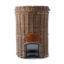 Prullenbak Rustic Rattan Classic Rattan, kleur Bruin