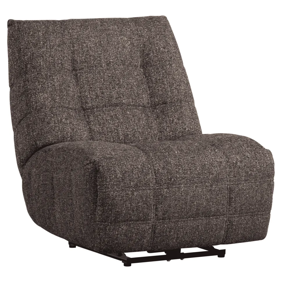 Relaxfauteuil Hein Geweven stof, kleur Antraciet/Bruin