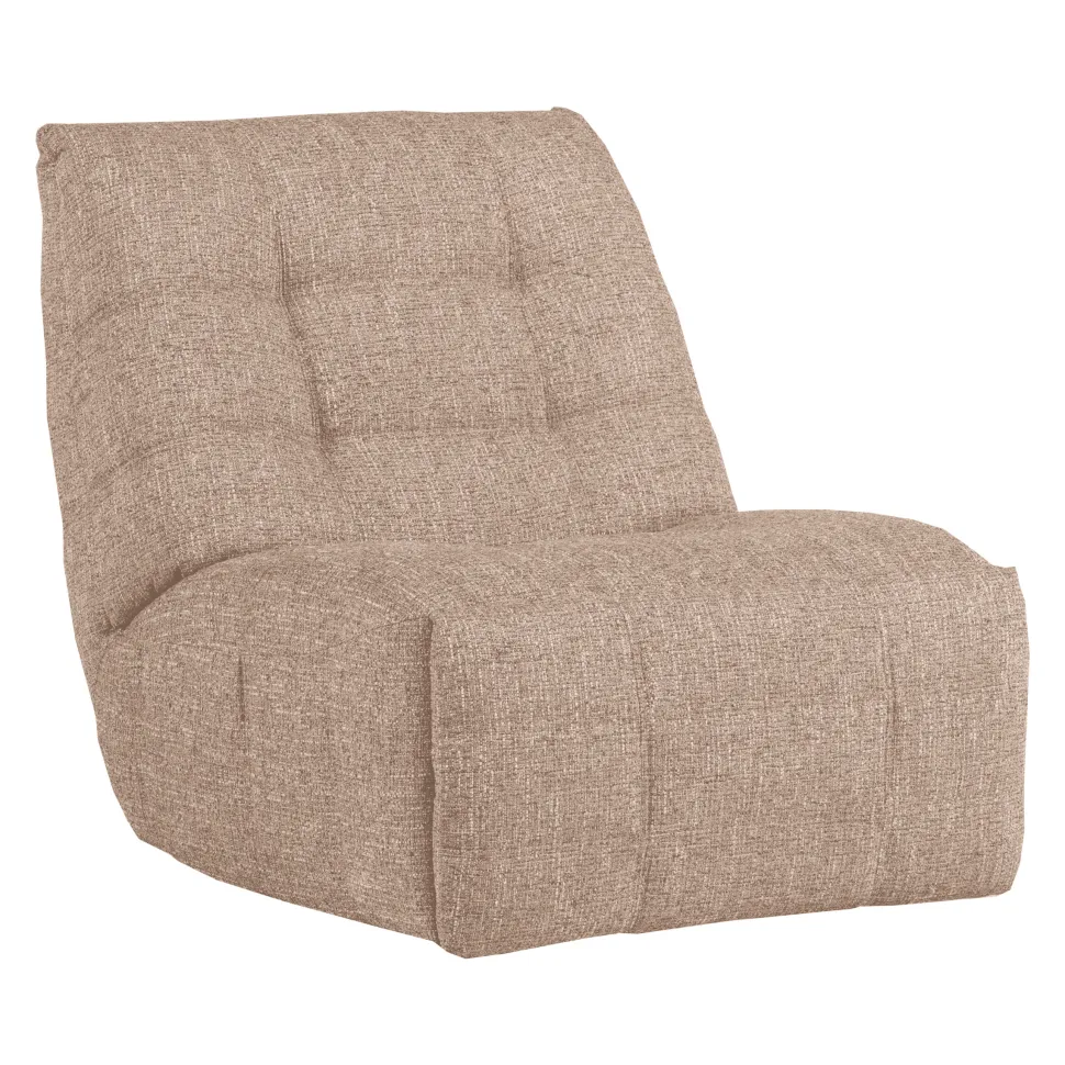 Relaxfauteuil Hein Melange stof, kleur Naturel