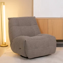 Relaxfauteuil Relax & Recharge Bouclé, elektrisch verstelbaar met accu