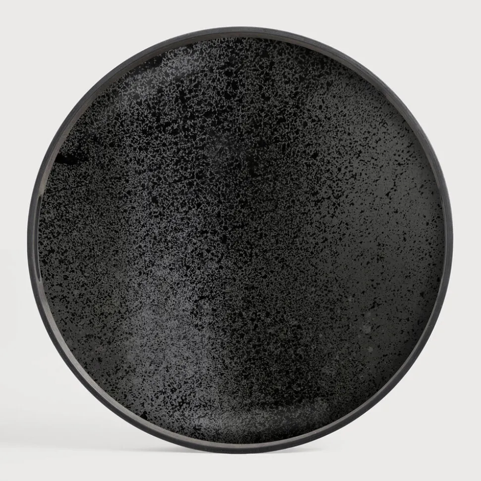 Rond Dienblad Aged 48cm, kleur Charcoal