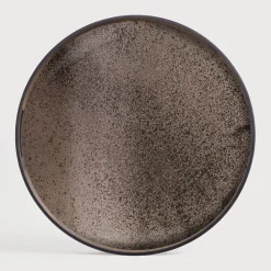 Rond Dienblad Aged kleur Brons