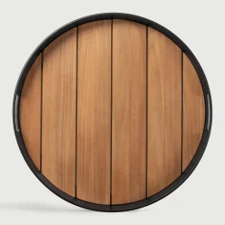 Rond Dienblad Core t.b.v. Outdoor Bijzettafel Tray 49cm ,Teakhout