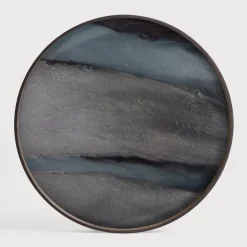Rond Dienblad Linear Flow kleur Graphite
