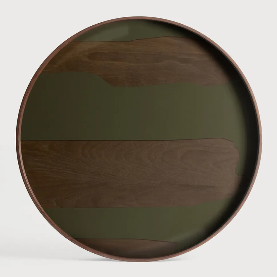 Rond Dienblad Second Nature kleur Moss