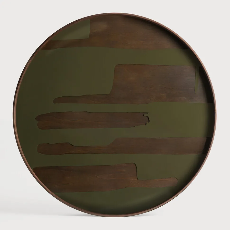 Rond Dienblad Second Nature kleur Moss