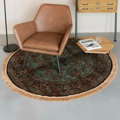 Rond Vloerkleed Boog kleur Groen