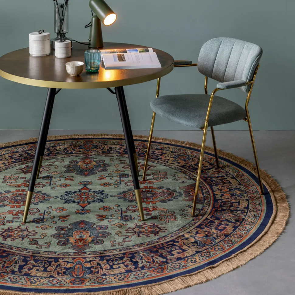 Rond Vloerkleed Boog kleur Groen