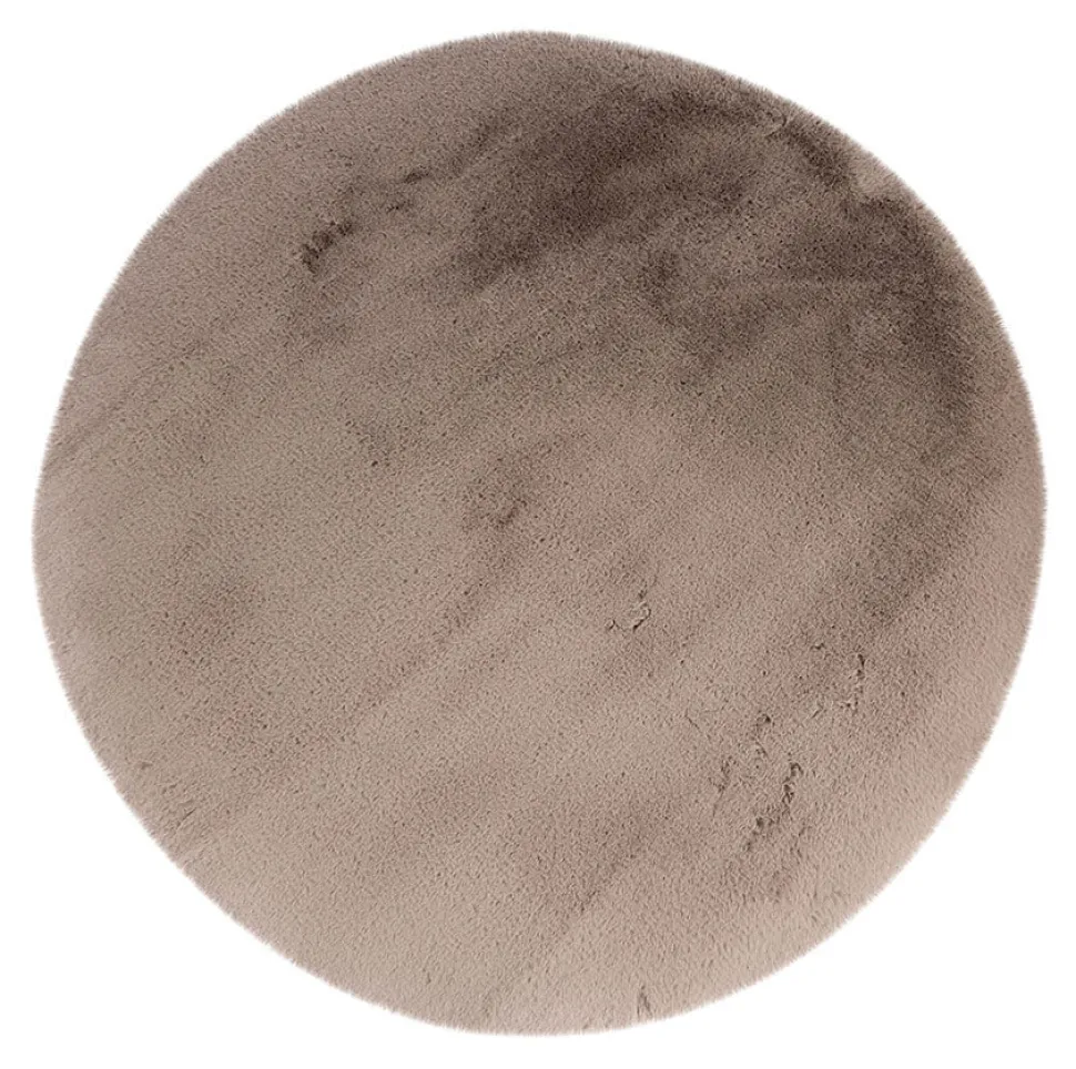 Rond Vloerkleed Indy 200cm, kleur Taupe