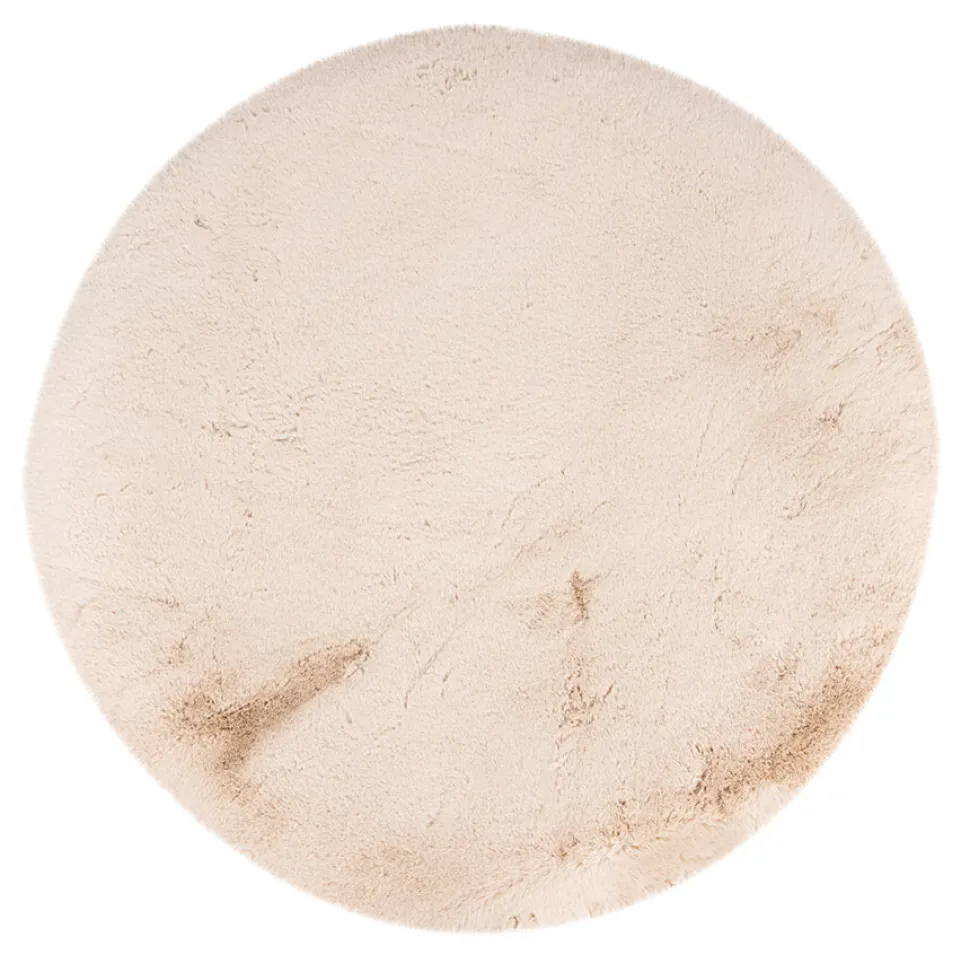 Rond Vloerkleed Indy 200cm, kleur Beige