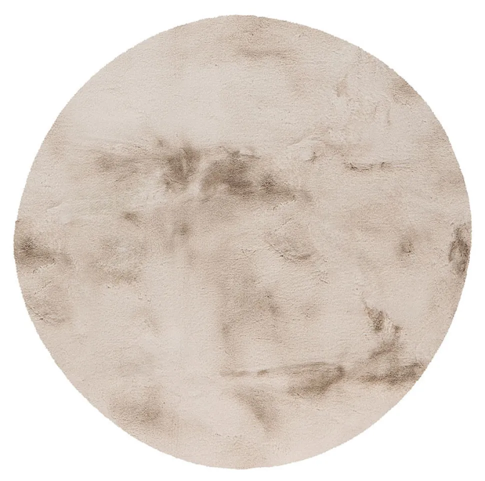Rond Vloerkleed Indy 200cm, kleur Licht Taupe