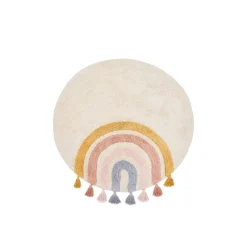 Rond Vloerkleed Tadea Regenboog, 100cm