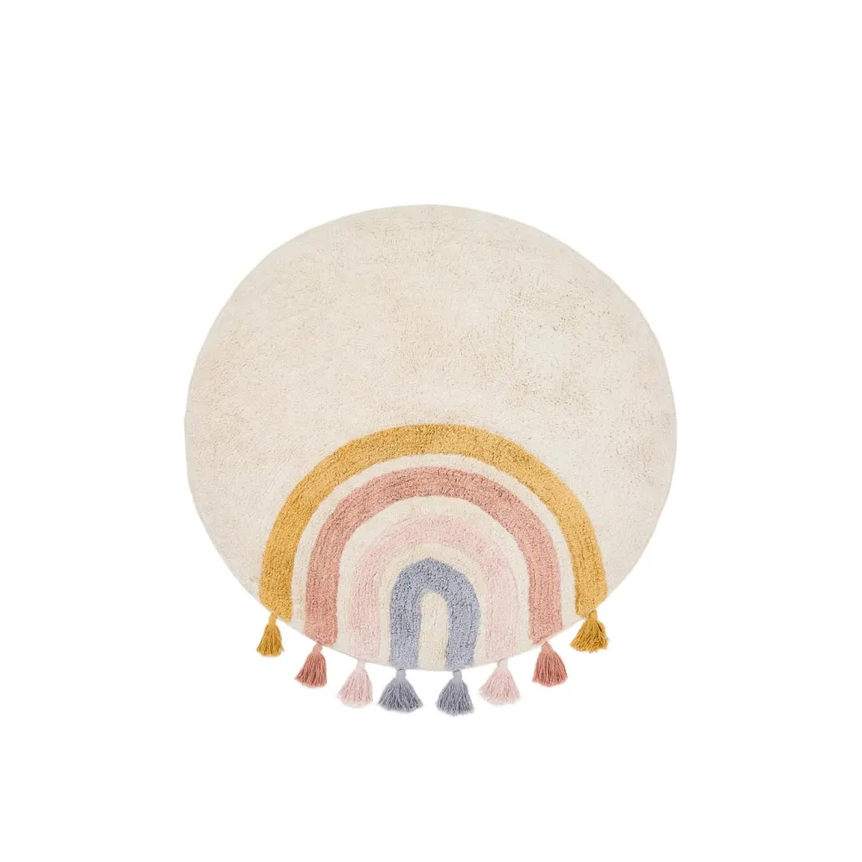 Rond Vloerkleed Tadea Regenboog, 100cm