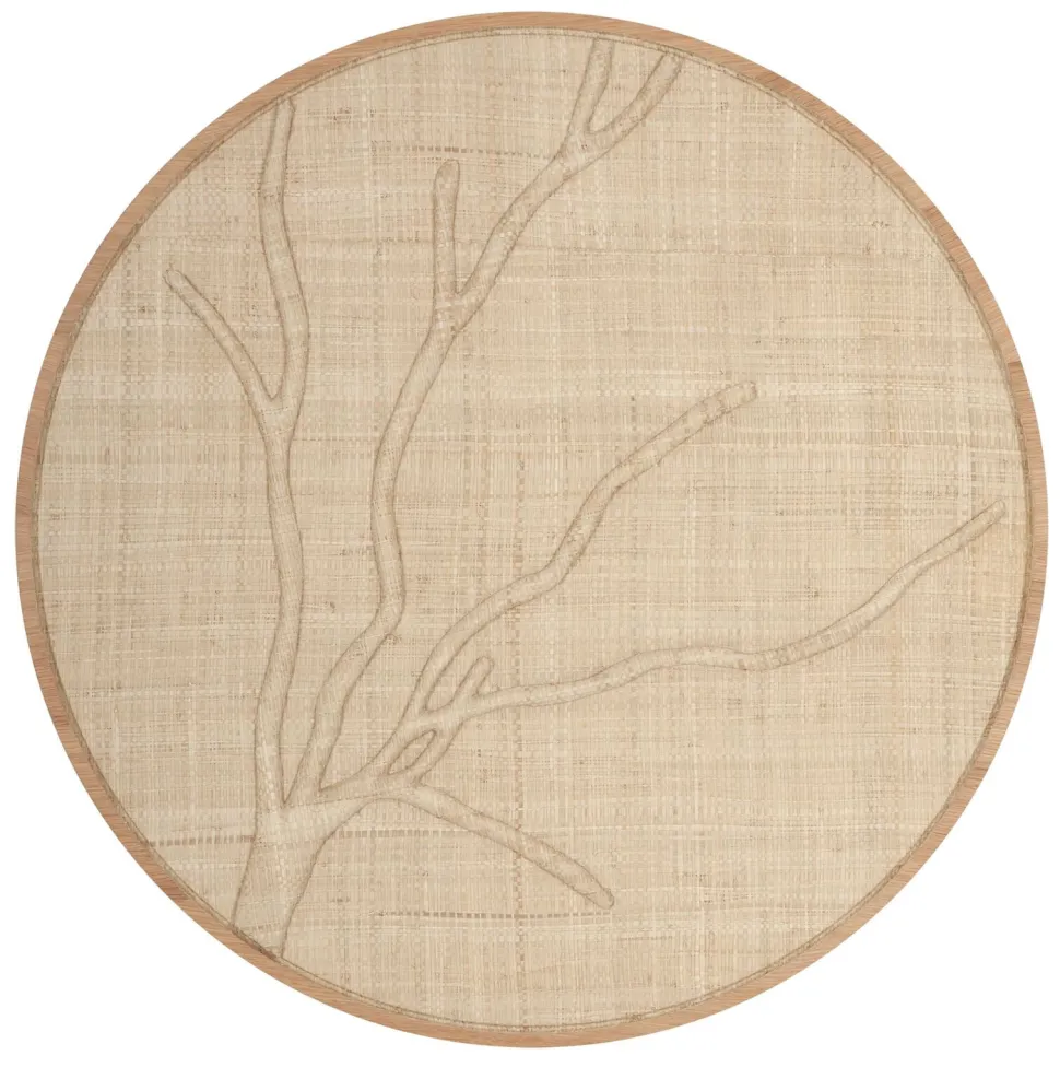 Rond Wandpaneel Jungle Palmblad, 85cm