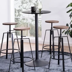 Ronde Bartafel Ina kleur Zwart