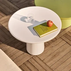 Ronde Bijzettafel Albanella Cement, 65cm