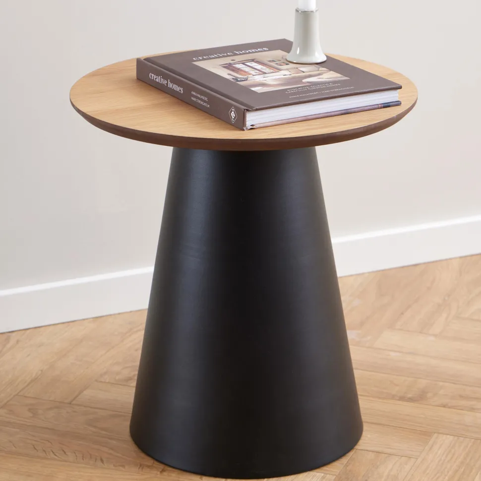 Ronde Bijzettafel Anemone Eiken, 45cm