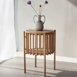 Ronde Bijzettafel Arwa 45cm, kleur Naturel