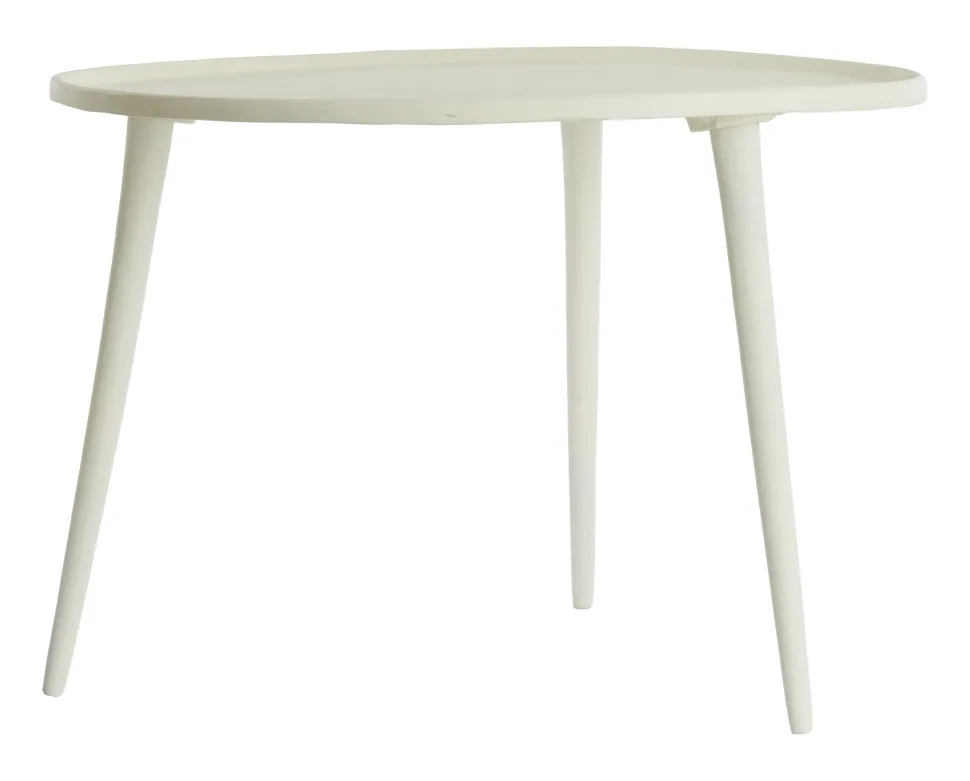 Ronde Bijzettafel Babina kleur Crème