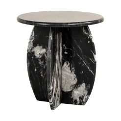 Ronde Bijzettafel Bancroft Marmer, 50cm