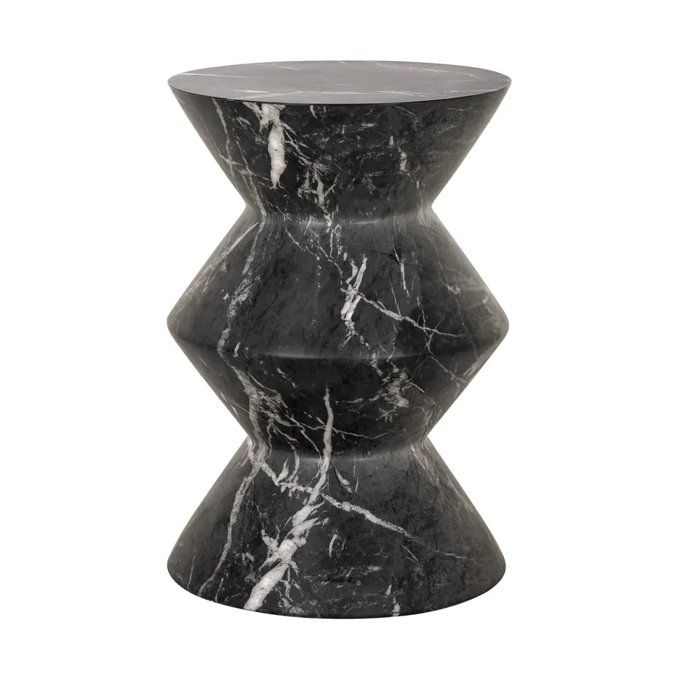 Ronde Bijzettafel Bosco Faux marmer, 40cm