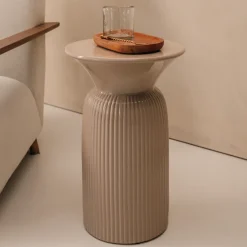 Ronde Bijzettafel Cascais Keramiek