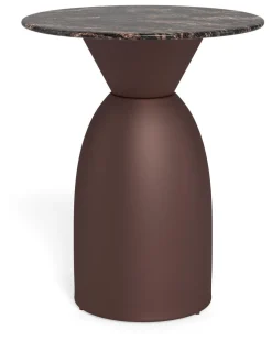 Ronde Bijzettafel Chardai Marmer, 40cm